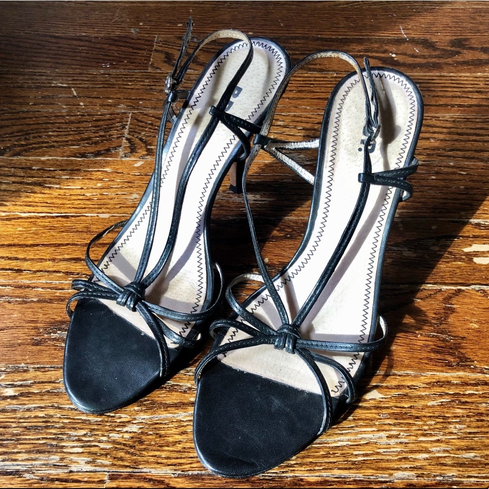 Strappy Black High Heels